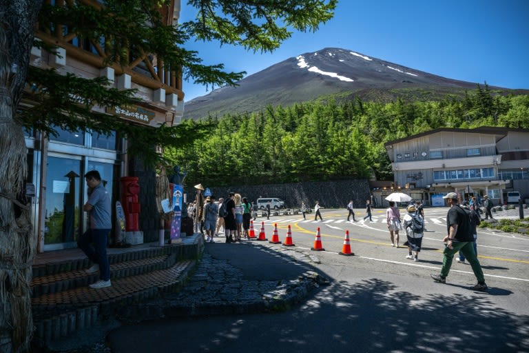 Crowd control at Japan's Mount Fuji as hiking season begins