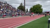 Lane Krautschun of Belle Fourche edges out Luke Rupert of Hill City in the Class A boys 3200 meter on Friday, May 24, 2024