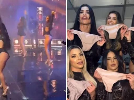 Após críticas, bailarinas de Leonardo mostram truque para calcinha não aparecer durante show