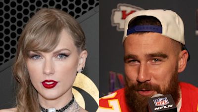 Watch Taylor Swift Laugh as Suit-Clad Travis Kelce Catches a Football at Fancy Gala