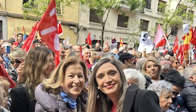 Carmen Romero, ex mujer del presidente Felipe González, una simpatizante más en apoyo de Pedro Sánchez