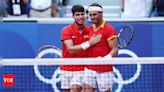 Paris Olympics: Nadal and Alcaraz down Dutch to reach quarter-finals | Paris Olympics 2024 News - Times of India