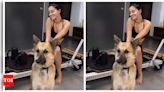 Ananya Panday begins her Sunday morning with a fun Pilates session with her furry friend; See pics | Hindi Movie News - Times of India