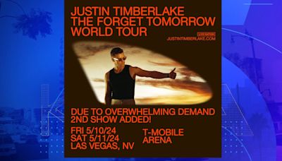You could win tickets to see Justin Timberlake live in concert in Las Vegas and more