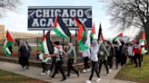 Palestinian students lead walkout at CPS’ Chicago Academy High School in support of children killed in Gaza