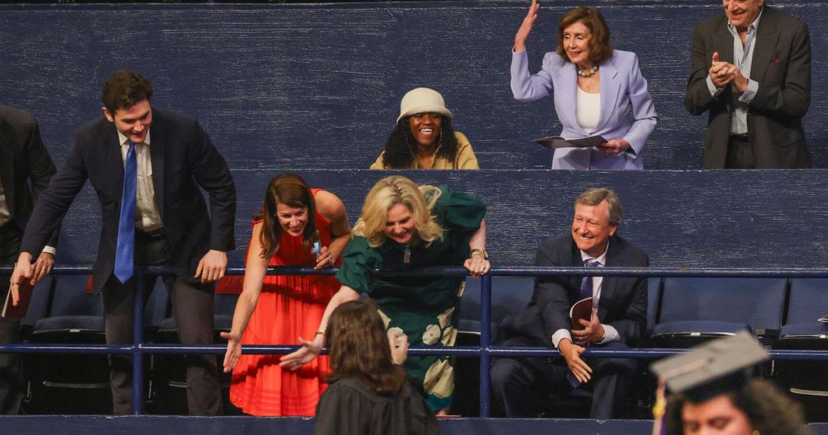 U.S. Rep. Nancy Pelosi attends grandson's Loyola graduation in New Orleans