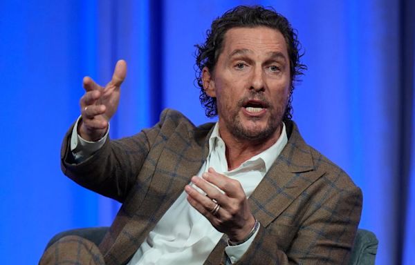 Actor Matthew McConaughey tells governors he is still mulling future run for political office