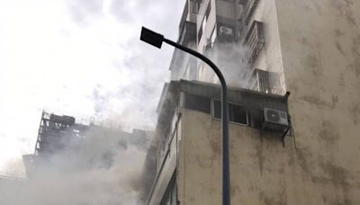 中市梧棲大樓起火 大火濃煙驚人幸未造成傷亡