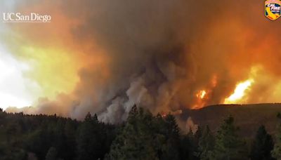 Jaw-dropping satellite video shows Park fire burning from space