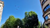 Así se vio desde Oviedo el espectacular ensayo aéreo del Día de las Fuerzas Armadas