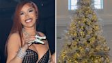 Cardi B Shows Off Her Christmas Decorations — Including Disney-Themed Christmas Tree for Her Kids