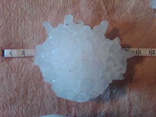 'Monster'-sized hailstone could shatter Texas record, near world record