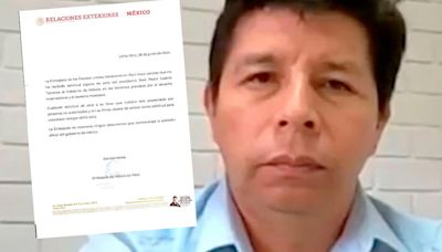 Pedro Castillo muestra documento de la Embajada de México donde aclara que no pidió asilo político