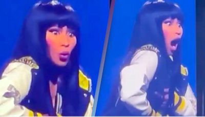 Nicki Minaj mortified after 'whole boob' falls out mid-performance