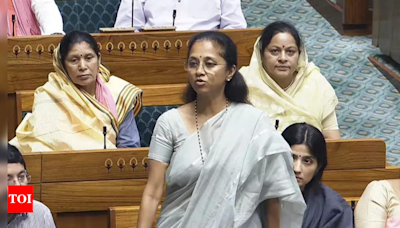 Supriya Sule accuses Sansad TV of 'censoring' non-Hindi speeches in Parliament; TV calls it 'factually incorrect' | India News - Times of India