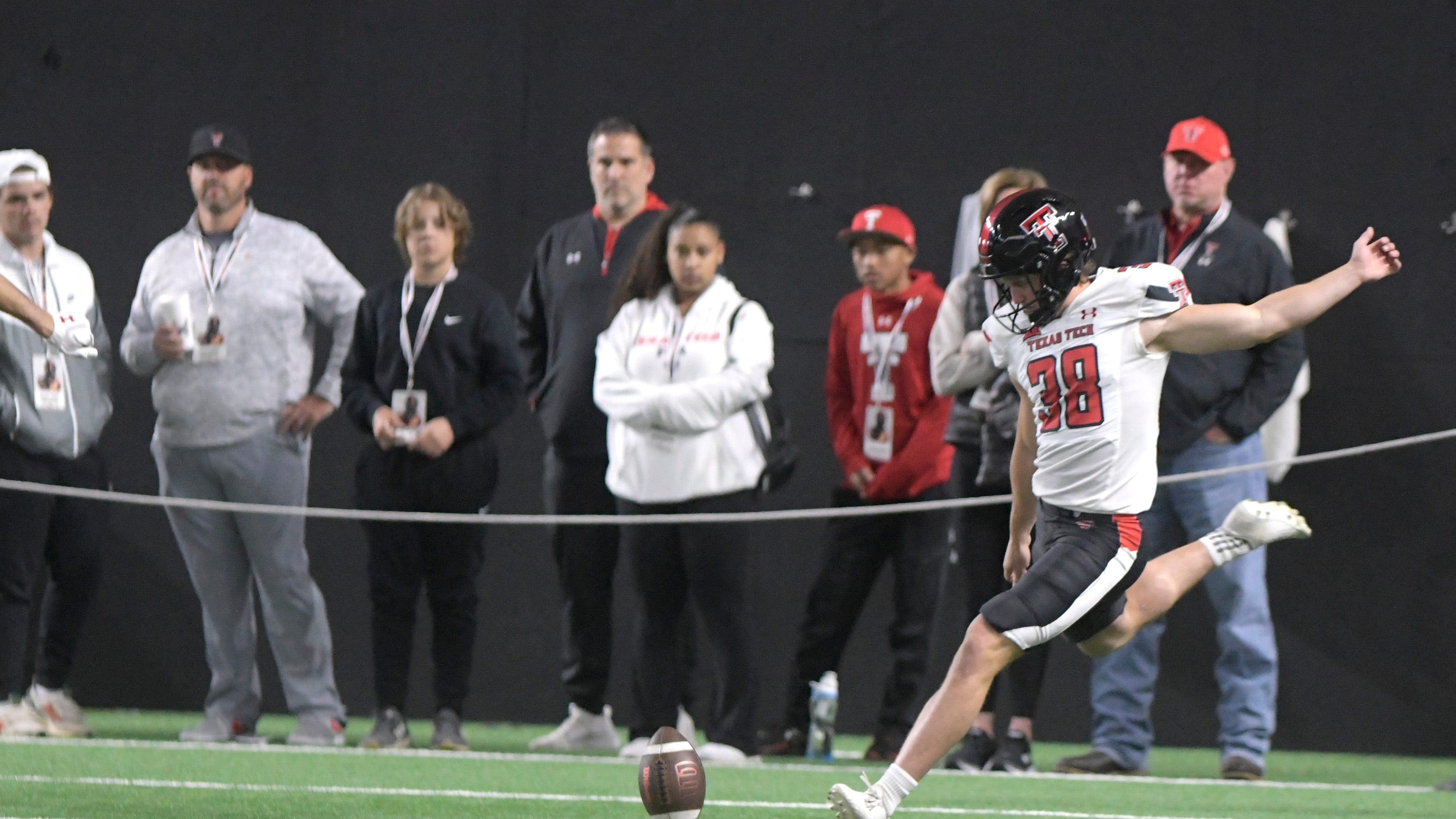 What does Reese Burkhardt's spring game mean to Texas Tech football's kicker job?