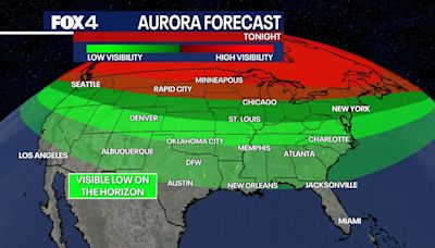 Northern lights could be visible in Texas due to severe solar storm