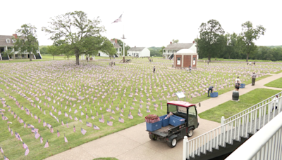 Volunteers help place 8,000 flags for annual Symbols of Sacrifice