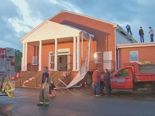 Tornado hits Washington County church, damages roof while 100 people were inside