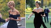 Photos show how 'The Crown' re-created Princess Diana's outfits, from her wedding gown to the 'revenge dress'