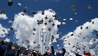 PHOTOS: Vice President Kamala Harris delivers commencement address at Air Force Academy graduation