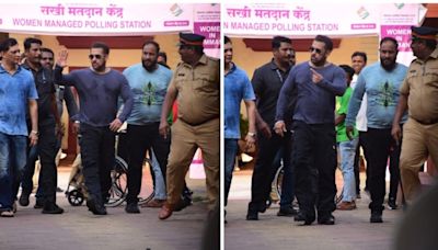 Salman Khan arrives at polling booth to cast his vote for phase 5 of Lok Sabha Election 2024. Watch