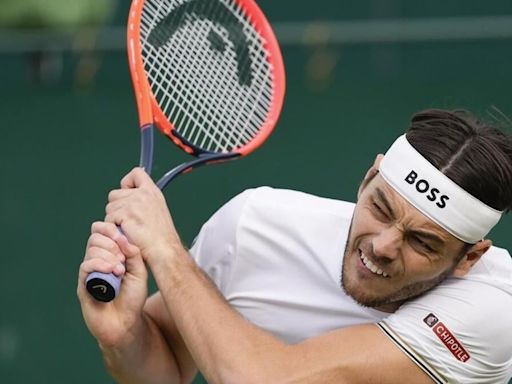 Taylor Fritz tells his Wimbledon opponent, Arthur Rinderknech, to ‘have a nice flight home’