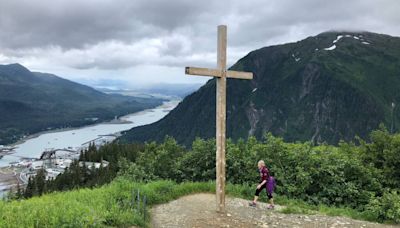 Crossed off: Famous Mount Roberts cross lies flat | Juneau Empire