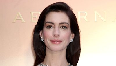We'll Be Copying Anne Hathaway's Milky Manicure All Summer