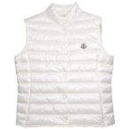 MONCLER LIANE GILET 系列經典羽絨車縫背心(白色)