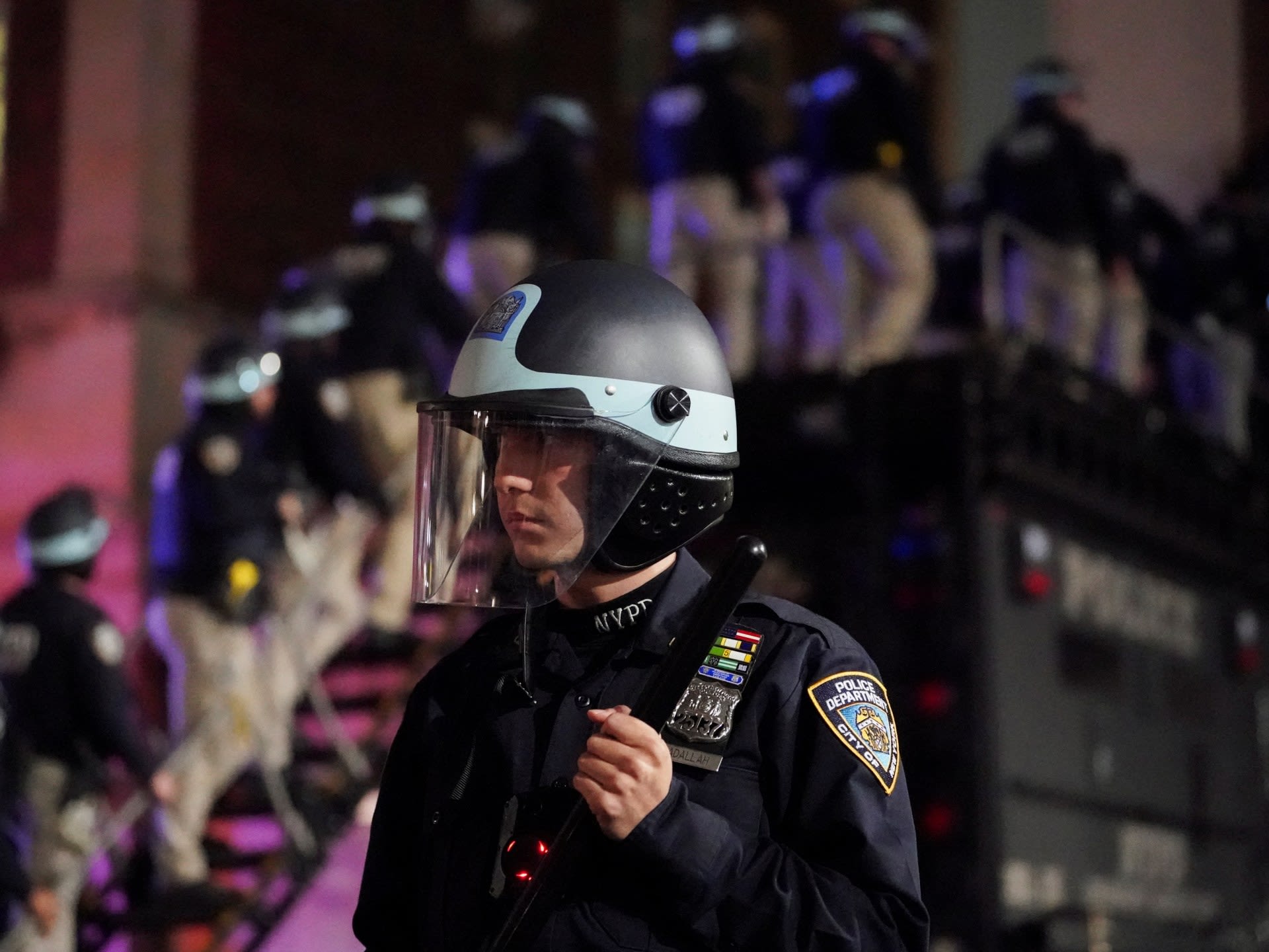 Arrests at Columbia University as New York City police clear Gaza protest