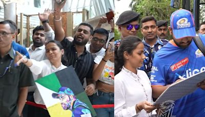 IPL 2024: Rohit Sharma sees a crying fan outside Mumbai Indians' bus, signs autograph on her painting