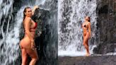 Lívia Andrade posa em cachoeira e ganha elogios de fãs: 'Maravilhosa'