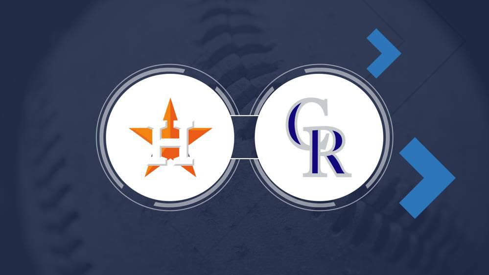 Astros vs. Rockies TV Channel and Live Stream Info for June 26