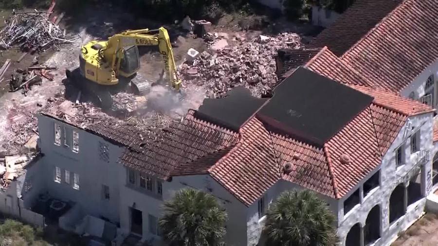 Florida mansion with ties to Osama Bin Laden gets demolished