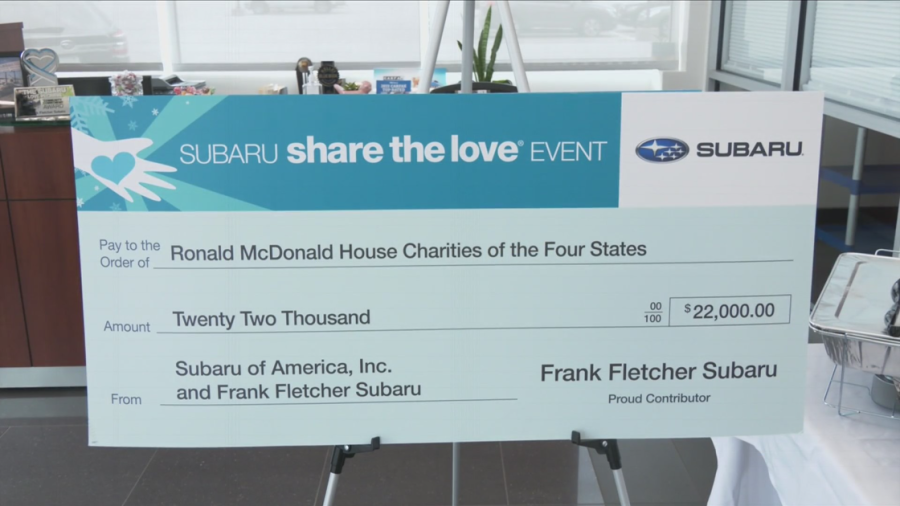 Ronald McDonald House Charities of the Four States receives donation from area car dealership