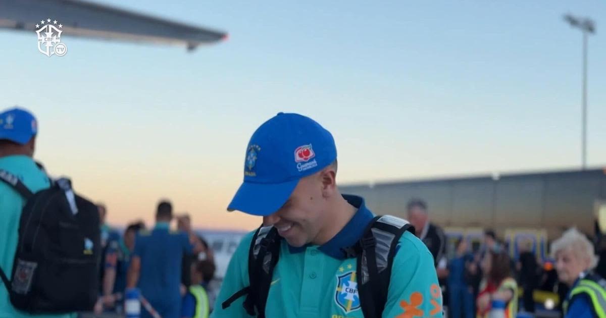 Brazil national team arrives in San Jose to face Colombia