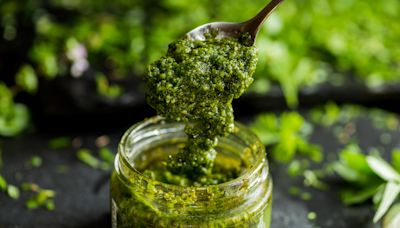 Give Store-Bought Pesto A Major Flavor Boost With One Canned Ingredient