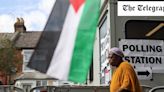 Palestinian flags outside polling stations taken down