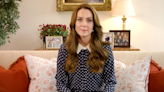 Princess of Wales rewears navy polka dot blouse for important video message