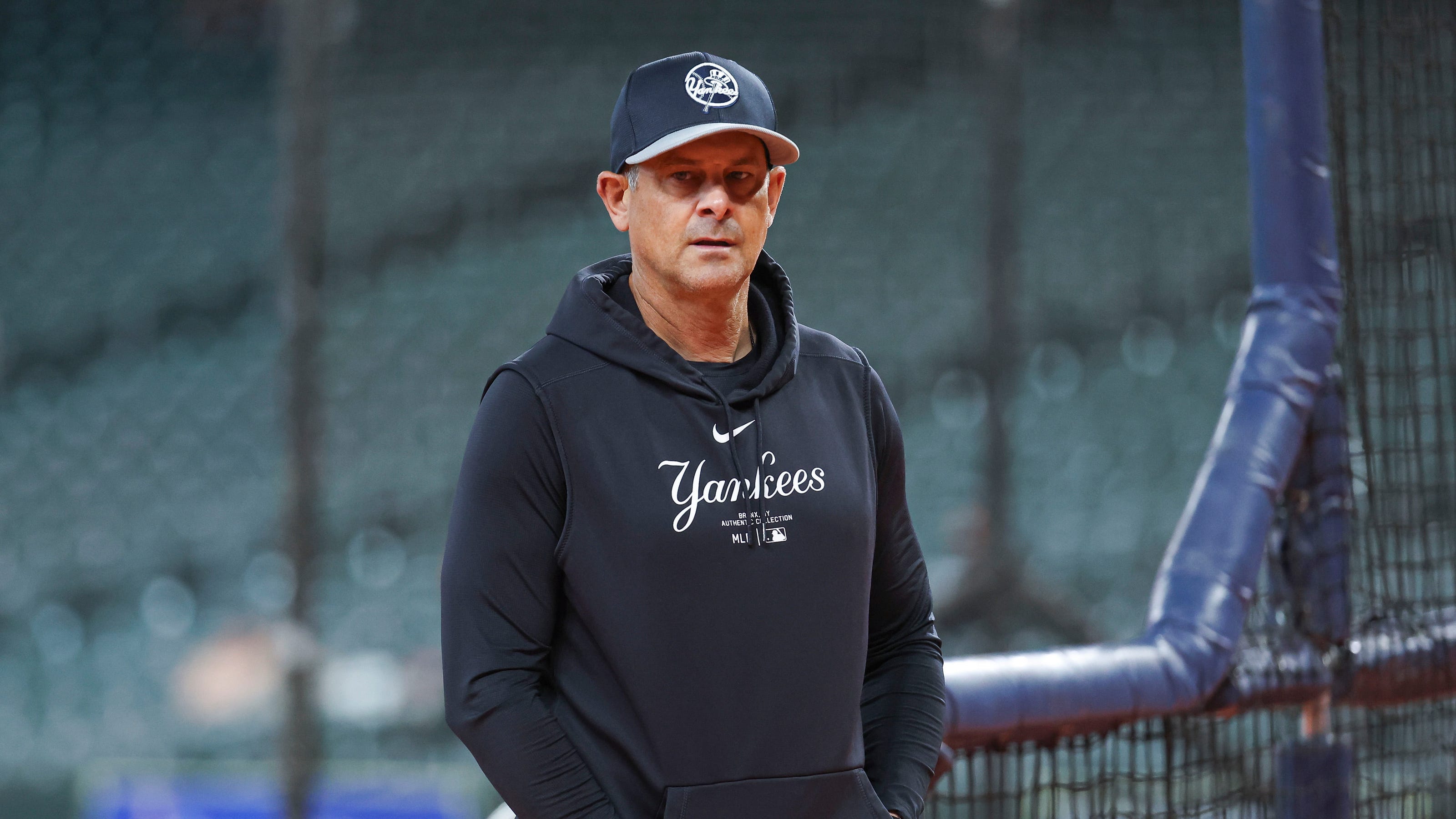 Aaron Boone ejected after arguing strange interference call on Juan Soto with bases loaded