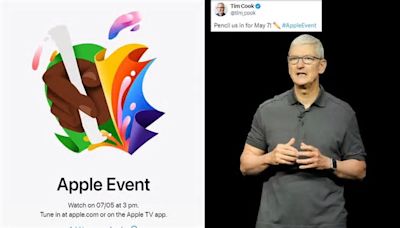 Apple boss Tim Cook confirms unveiling event on May 7 with cryptic teaser