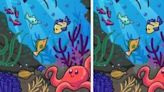 Solo los expertos en fauna marina superan este acertijo: halla las 2 diferencias entre las imágenes