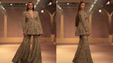 India Couture Week 2024: Aditi Rao Hydari exudes regal elegance as she turns showstopper for Jayanti Reddy in a golden-embellished sharara set