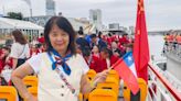 El especial momento de Tania Zeng en la inauguración de París 2024: compartió con delegaciones de China y Chile