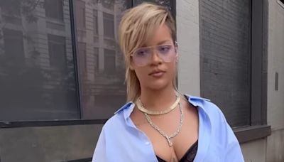 Rihanna Puts a Sexy Spin on Back-to-School Style by Matching Her Shoes to Her Underwear