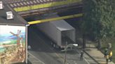 Route 420 in Prospect Park, Pennsylvania, cleared after truck gets stuck under bridge