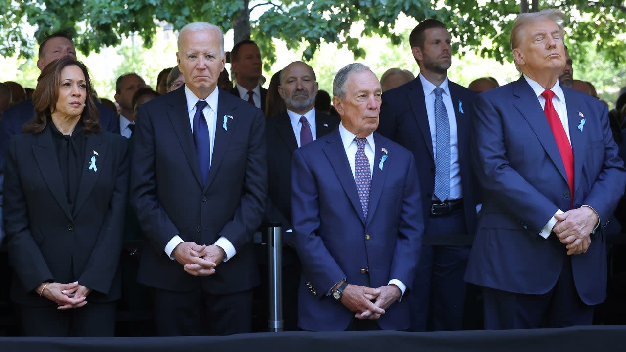 In a Rare Show of Unity, Kamala Harris, Donald Trump, and the Bidens All Gathered in New York for the 23rd Anniversary of 9/11