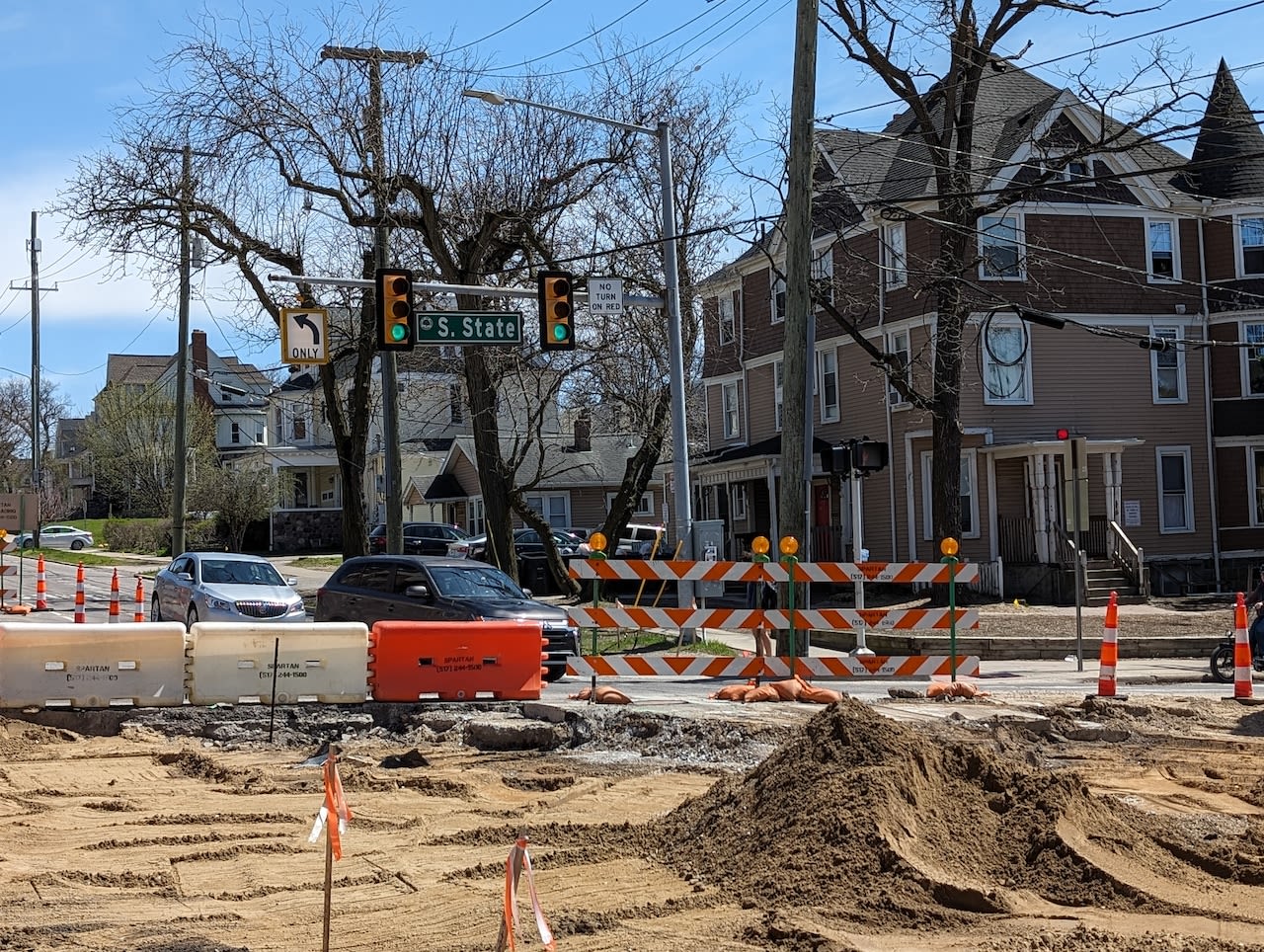 Streets near downtown Ann Arbor closing for paving, utility projects