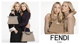 Kate and Lila Grace Moss Front Fendi 2024 Peekaboo Campaign